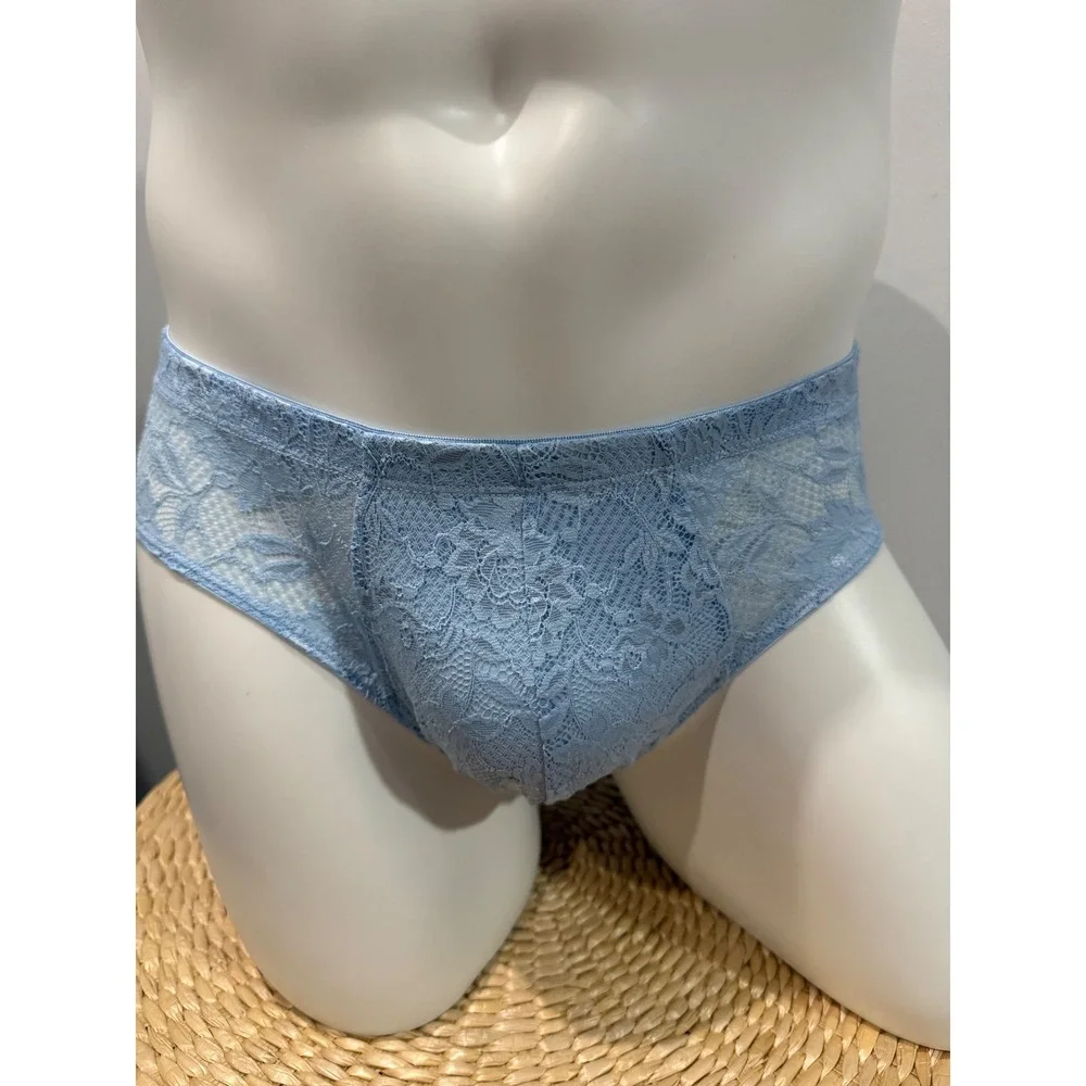 Cosabella Never Say Never Comfort Micro Lace Brief Aasmani Blue New size L